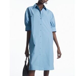 cos gathered shirt dress COS Gathered Shirt Dress